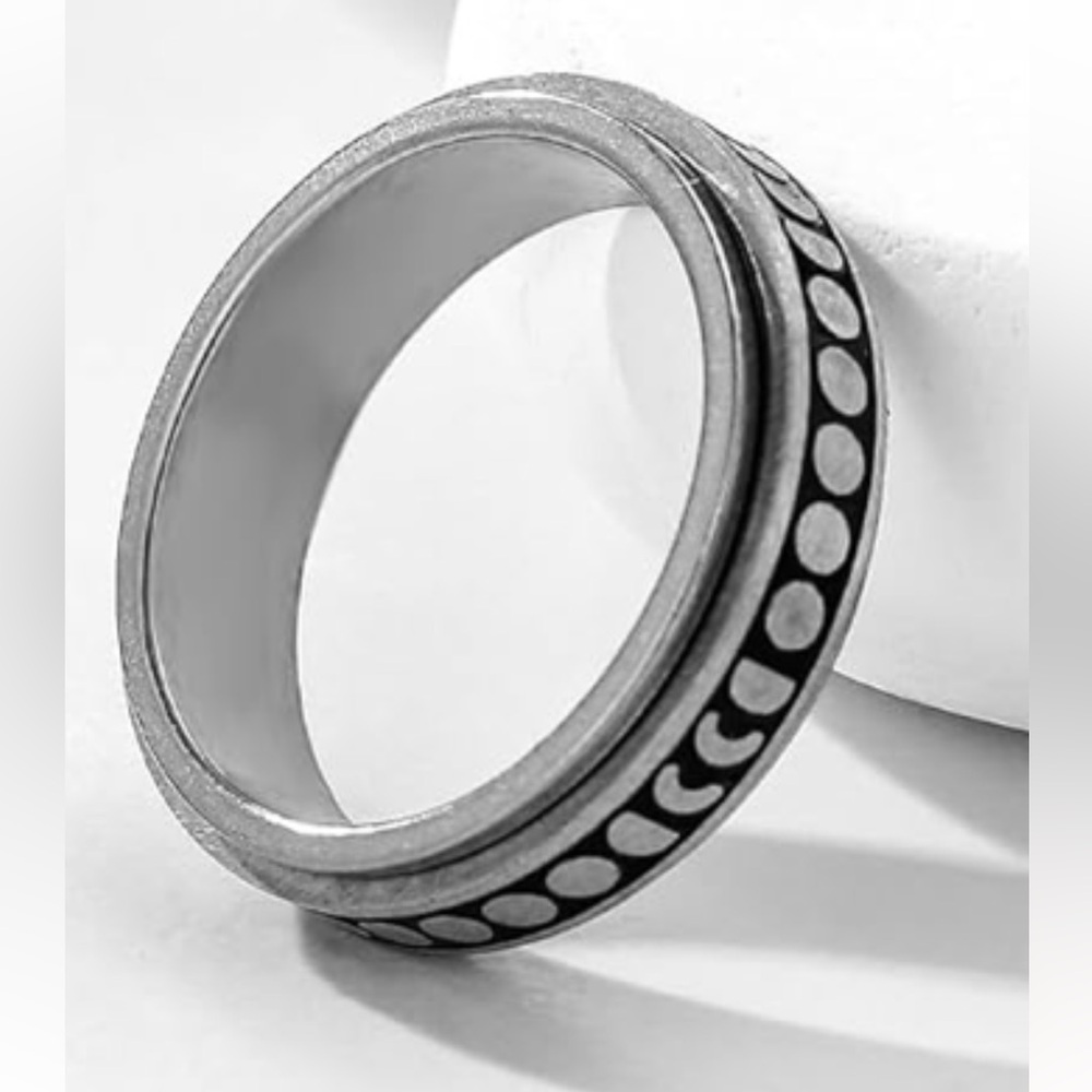 Stainless Steel Women's Spin Ring